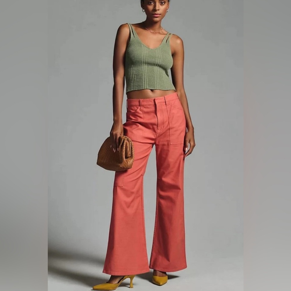Pilcro painter puddle pants wide leg trousers